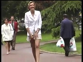 French vintage retro porn videotape wide public pussy flashing out of pocket