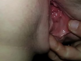 Eating wifes young wringing wet pussy