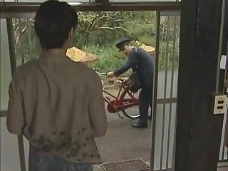 JPN Postman together with housewife