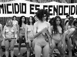 Nude protest in the matter of Argentina