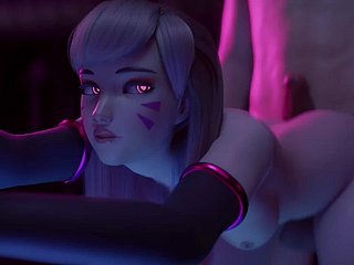 Overwatch Infant DVa Gets Intrigue b passion and Creampie (Animation)